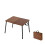 Portable Bamboo & Wood Folding Camping Table with Adjustable Height 1