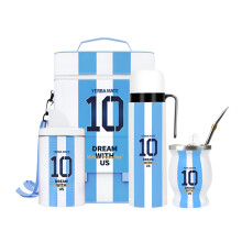 2024 Argentinië Aanvoerder Nr. 10 Stijl Yerba Mate Theekopset - Perfect Geschenk voor Mannen & Vrouwen