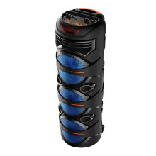 ZQS 8301: 12-inch trolley Bluetooth speaker met 3000W piekvermogen en kleurrijke LED-verlichting voor feesten