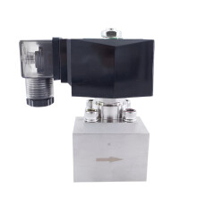 Hoogdruk 200 Bar 10mm Orifice 2-weg Water Solenoïdeklep, 3/8 of 1/2 aansluiting, 220V NC, RVS 304, grote doorlaatcapaciteit