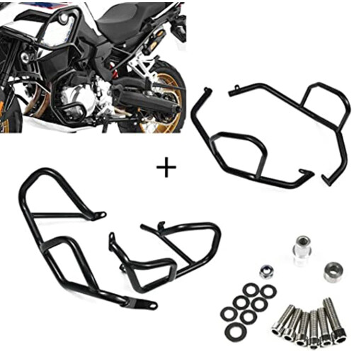 BMW F750GS/F850GS Motorcycle Engine Guard Crash Bar - Upper & Lower Frame Protector (2017-2023 Models)
