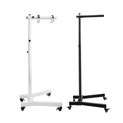 Adjustable Mobile Stand for Red Light Therapy Panel with Wheeled Horizontal Design