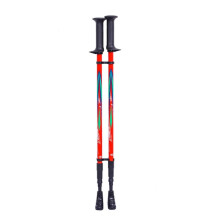 Adjustable Lightweight Aluminum Trekking Poles - Green Hiking Sticks for Trekking, Walking, and Camping