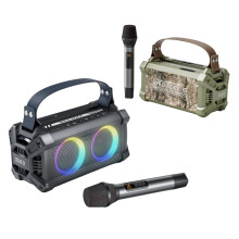 Mifa WildRock Portable Karaoke Speaker - Wireless Mic, Bluetooth 5.0, Powerful Sound, 13-Hour Playtime
