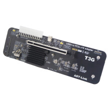ADT UT3G External USB 4.0 to PCIe x16 eGPU Adapter for NUC, ITX, STX, and Notebook PCs - Thunderbolt Compatible
