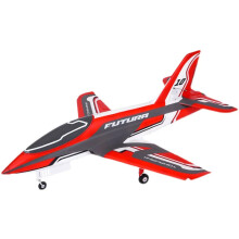 FMS 80mm EDF Jet Futura V3 - Hoogwaardige snelheidsrode sportmodel RC-vliegtuig met landingsgestel, 6-kanaals PNP EPO
