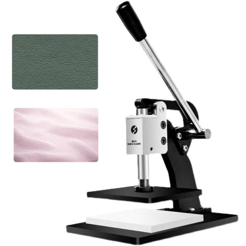 Precision Hand Press Die Cutting Machine for Leather, Silicone, Rubber, and Cloth
