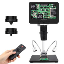 Andonstar AD249SM 2000X UHD 2160P HDMI Trinocular Digital Microscope with PC Connectivity for PCB Solder Inspection and Phone Repair