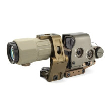 Heilige Strijder EXPS3 Red Dot Sight & G45 5x Vergroting Combo met Snelle Riser, FTC Mount en US Vlag Markering - 4-delig Set