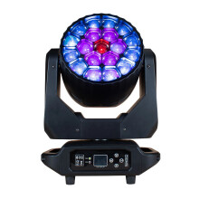 JMS Webb LED Beam Wash Big Bee Eyes 19x40W & 19x20W RGBW Zoom Moving Head Lights for DJ, Disco, and Christmas Events