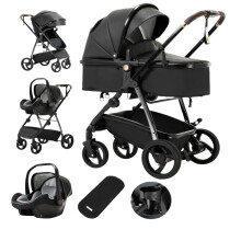 Luxe 3-in-1 Babywagen en Draagdoek: Draagbare Hoogland Reisspeelgoed voor Pasgeborenen