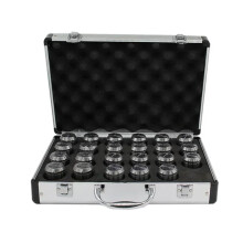 ER Collet Set: ER11, ER16, ER20, ER25, ER32 Spring Collets with Metal Aluminum Box for CNC Milling and Engraving Machine Tool Holders