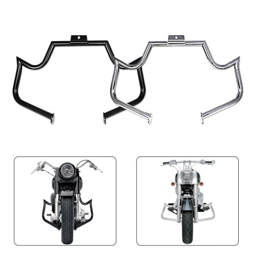 Heavy-Duty Crash Bar Engine Guard for Harley Fatboy Softail FLST/FXST (2000-2017)