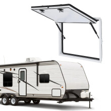 Premium 28x20 inch RV laadruim toegangspoort met 120 opening en veilig slot voor kamperen en campers
