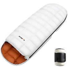 LOHASCAMPING Ultralight Adult Down Sleeping Bag - Machine Washable, 3-Season Comfort for Home, Travel & Camping