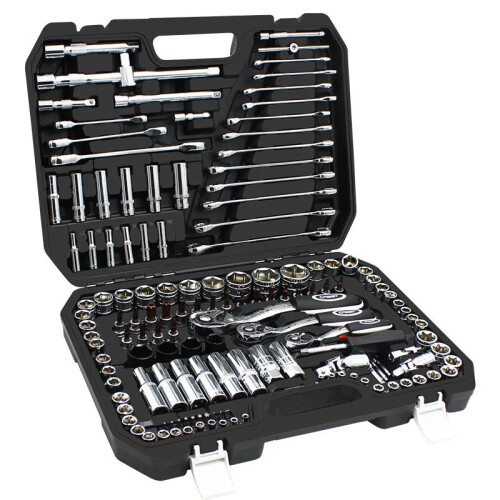 72-Tooth Universal Ratchet Wrench & Socket Set for Auto Repair