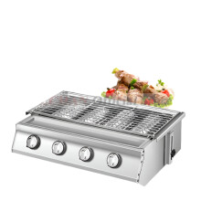 lxchan Multi-Burner LPG Gas BBQ Grill with Stainless Steel Burners & Glass Covers - Fast Delivery
