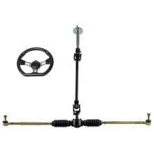 Compleet stuurwielassemblageset voor go-karts met stuurstang, tandheugel en as voor minibikes, quadbikes en buggy's (110cc-150cc)