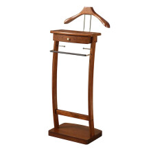 Elegant Suit Valet Stand with Drawer: All-in-One Coat Rack & Hanger Organizer System