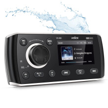 Velex Marine Digitale Media-ontvanger - IPX5 waterdicht, Bluetooth A2DP, AM/FM, 180W piekvermogen
