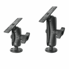 Verstelbare 2,25-ballensteun met 13 cm x 21 cm arm voor fishfinder en maritieme elektronica - GPS-gimbalbeugel compatibel met RAM Mount