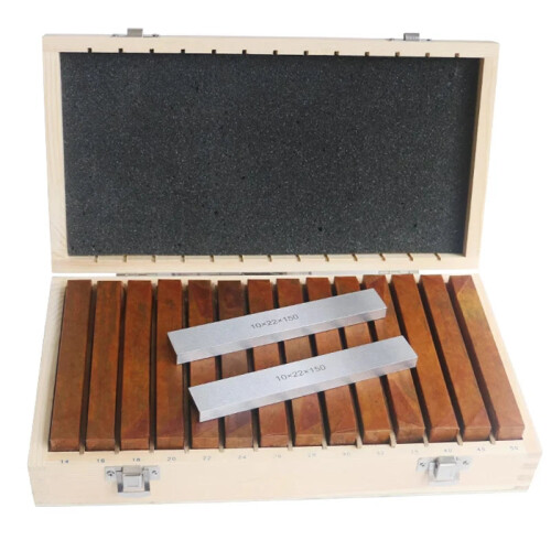 Precision Parallel Block Set - 28-Piece 150x10mm Thin Bars for Milling & Projects (0.005mm Accuracy)
