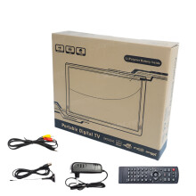 Leadstar D16 15.4-Inch Portable Big Screen TV with DVB-T2/ATSC/TDT Digital & Analog Support, H.265/AC3 HD for Car, Kitchen, and Home