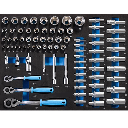 Comprehensive 360-Piece Car Repair Hand Tool Set with 6-Layer CRV Design