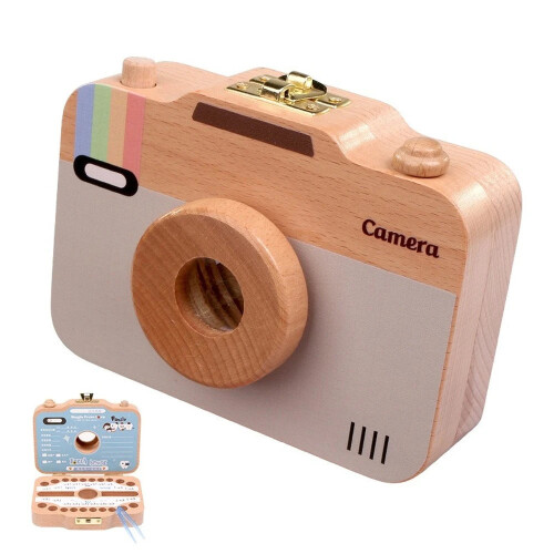 Set of 20 Camera-Themed Baby Tooth Keepsake Boxes