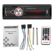 10-Piece Universal 12V Bluetooth Car MP3 Player with FM Radio, USB & TF Card Support - Model 5209E