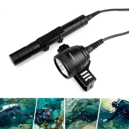 ASAFEE DIV10 Professional Waterproof LED Scuba Dive Torch - Powerful Main Light for Technical Diving