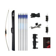 Sanlida Archery Royal X8 Traditional Longbow Kit - 68 Wooden Hunting Bow, 30-60lbs, Powerful Outdoor Shooting
