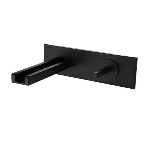 Sleek Waterfall Wall Mount Basin Faucet for Modern Bathroom Sinks