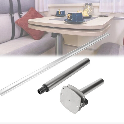Premium Adjustable Aluminum Alloy Rotating Table Legs for RVs and Caravans