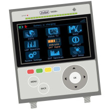 Jiosat 1000S Satellietzoeker Meter met HDMI-ingang, PD3.0-oplader, 4,3-inch scherm en 5000mAh batterij