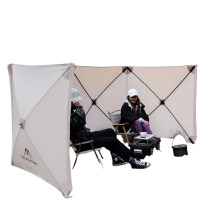MountHiker 5-Panel 6x1.4m Gas Stove Burner Shelter: Folding Outdoor Camping Windscreen for Hiking, Picnic & BBQ