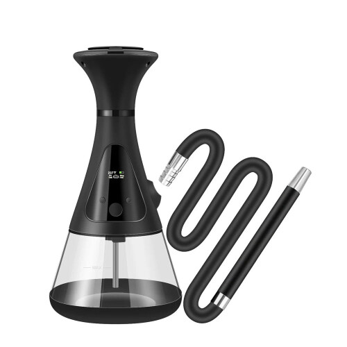 Smart Electronic Hookah Shisha Set with On-Screen Display & Type-C Charging