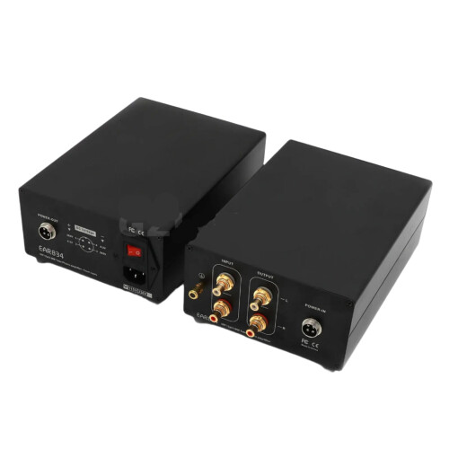 High-Fidelity ECC83 Tube Phono Amplifier Based on EAR834 - Split Type, No Volume Control