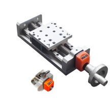 Precision Manual Sliding Table - 400mm Stroke Linear Guide Stage with Digital Display & Handwheel for CNC Applications