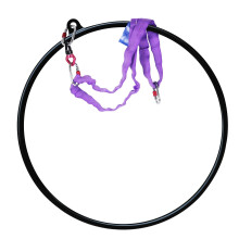 Ultimate Fitness Air Lyra Ring Set with Black Sling and Accessories for Yoga and Exercise