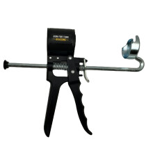 Compacte 4-inch zwarte siliconenkitpistool - draagbare afdichtingsapplicator