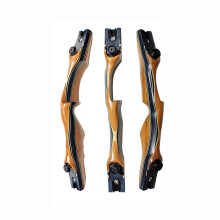 Deerace ILF Wood Riser Recurve Bow - 17/19 Inch Wooden Handle for Ambidextrous Archery Hunting
