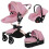 Luxury 3-in-1 High Landscape Baby Stroller - Foldable, Waterproof, One-Hand Push 1