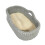 Soft Cotton Rope Baby Basket with Diaper Replacement Pad – New Cradle Storage Solution 1