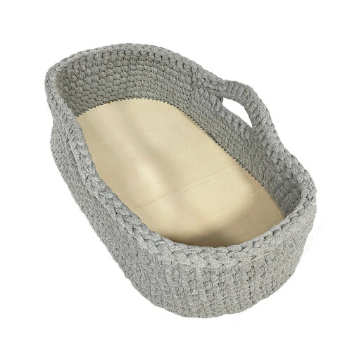 Soft Cotton Rope Baby Basket with Diaper Replacement Pad – New Cradle Storage Solution