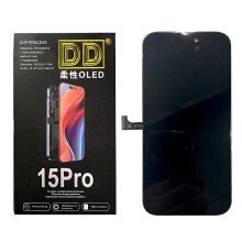 Premium Grade AAA Zachte OLED-scherm voor iPhone 15 Pro - LCD-display en touchscreen digitizer vervanging met overdrachtchip IC-ondersteunin