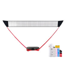 Portable Folding Badminton Net Rack - Quick Setup & Retractable Design for Outdoor Play