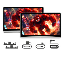 AINAVI 4K Autostoelhanger Monitor - Android 11.0 Multifunctioneel Tablet met HDMI In/Out, Airplay en Touchscreen