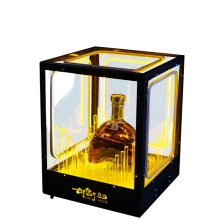 LED Rotating Champagne Display Stand - Rechargeable Wine Stand for Clubs, Lounges, and Nightclubs