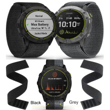 Versatile 26mm Nylon Hook & Loop Strap for Garmin Enduro, Fenix, Tactix, and Forerunner Watches
